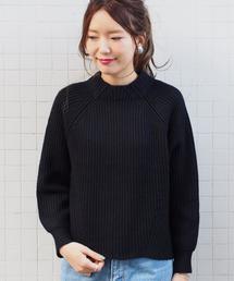 Another Edition | 畦バックスリットプルオーバー/AEBC W/Nアゼ BACK スリット PO(ニット/セーター)