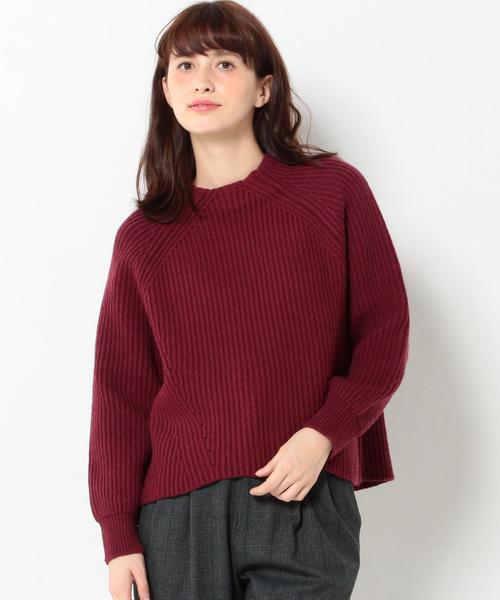 Another Edition(アナザーエディション)の「畦バックスリットプルオーバー/AEBC W/Nアゼ BACK スリット PO(ニット/セーター・レディース・オフホワイト/ブラック/グレー/ワインレッド・フリー)」の8枚目の写真