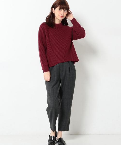 Another Edition(アナザーエディション)の「畦バックスリットプルオーバー/AEBC W/Nアゼ BACK スリット PO(ニット/セーター・レディース・オフホワイト/ブラック/グレー/ワインレッド・フリー)」の11枚目の写真