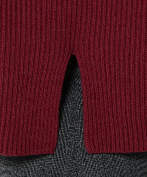 Another Edition(アナザーエディション)の「畦バックスリットプルオーバー/AEBC W/Nアゼ BACK スリット PO(ニット/セーター・レディース・オフホワイト/ブラック/グレー/ワインレッド・フリー)」の18枚目の写真