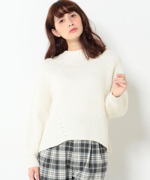 Another Edition(アナザーエディション)の「畦バックスリットプルオーバー/AEBC W/Nアゼ BACK スリット PO(ニット/セーター・レディース・オフホワイト/ブラック/グレー/ワインレッド・フリー)」の20枚目の写真