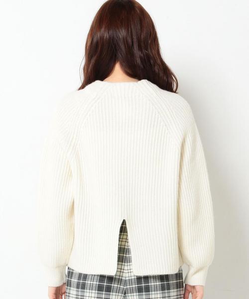 Another Edition(アナザーエディション)の「畦バックスリットプルオーバー/AEBC W/Nアゼ BACK スリット PO(ニット/セーター・レディース・オフホワイト/ブラック/グレー/ワインレッド・フリー)」の21枚目の写真