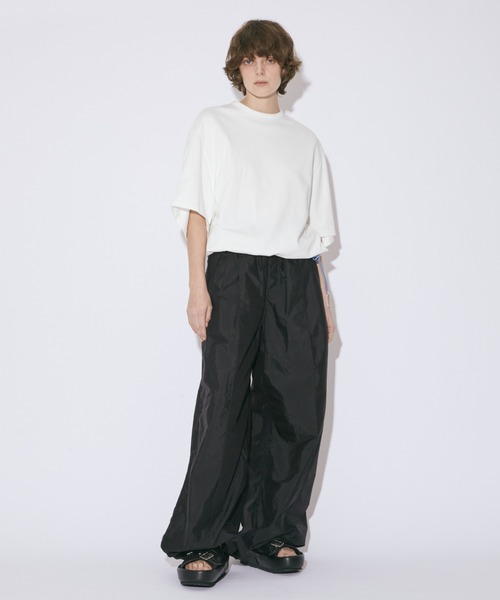 beautiful people(ビューティフルピープル)の「cotton nylon taffeta wide pants(その他パンツ・レディース・ライトピンク/ブラック・38/36)」の3枚目の写真