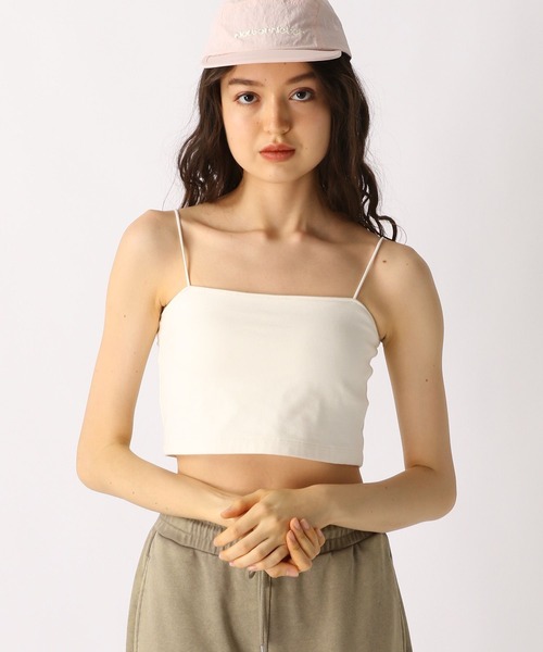 FOREVER 21（フォーエバー トゥエンティーワン）の「【2025SS】カップ付きクロップドキャミ（キャミソール・レディース・オフホワイト/ブルー/ブラック/ブラウン・SMALL/MEDIUM/LARGE）」の16枚目の写真