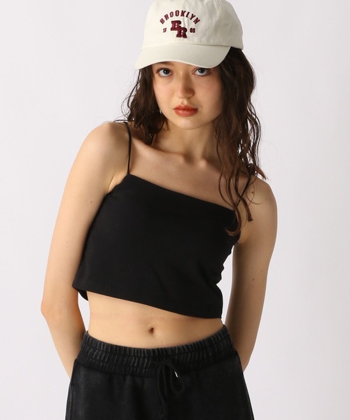 FOREVER 21（フォーエバー トゥエンティーワン）の「【2025SS】カップ付きクロップドキャミ（キャミソール・レディース・オフホワイト/ブルー/ブラック/ブラウン・SMALL/MEDIUM/LARGE）」の21枚目の写真