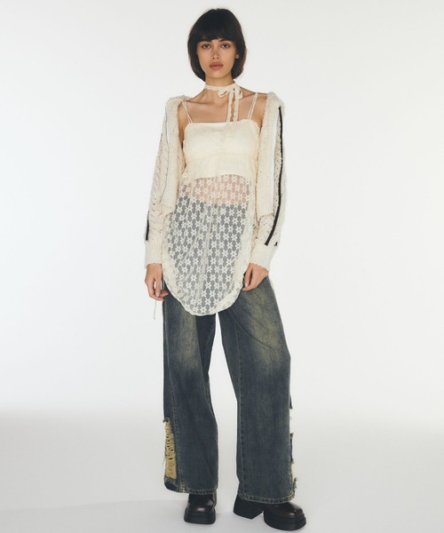 FOREVER 21（フォーエバー トゥエンティーワン）の「【2025SS】カップ付きクロップドキャミ（キャミソール・レディース・オフホワイト/ブルー/ブラック/ブラウン・SMALL/MEDIUM/LARGE）」の6枚目の写真