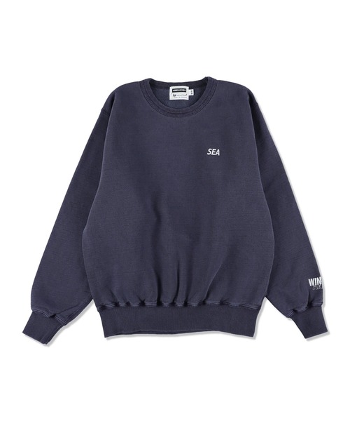 WIND AND SEA(ウィンダンシー)の「REDWOOD CLASSICS x WDS Pigment Polar Crewneck Sweatshirt(スウェット・メンズ・ブラック/カーキ/ネイビー/バーガンディー・SMALL/MEDIUM/LARGE/X-LARGE)」の9枚目の写真