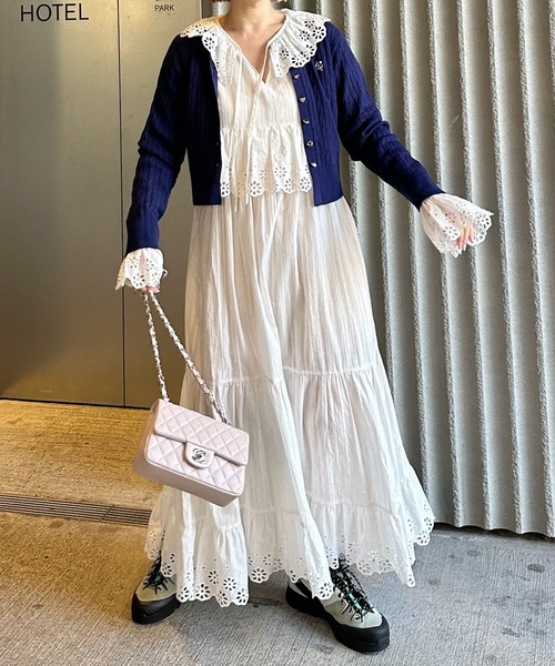 Alley Tokyo(アリートーキョー)の「Alleyハートのカーデ(カーディガン/ボレロ・レディース・レッド/イエロー/ネイビー/オフホワイト・FREE)」の18枚目の写真