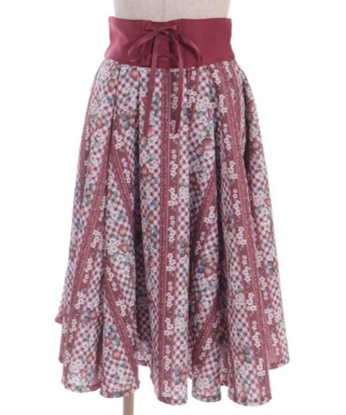 axes femme(アクシーズファム)の「ストロベリーチェック柄スカート(スカート・レディース・ネイビー/ブラウン/レッド・FREE)」の21枚目の写真