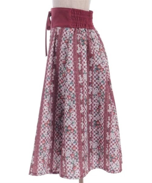 axes femme(アクシーズファム)の「ストロベリーチェック柄スカート(スカート・レディース・ネイビー/ブラウン/レッド・FREE)」の22枚目の写真