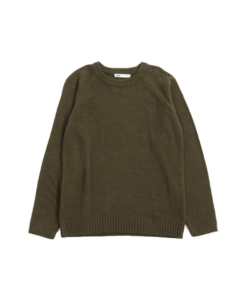 SEVENDAYS=SUNDAY（セブンデイズサンデイ）の「配色プルオーバー（ニット/セーター・メンズ・ネイビー/カーキ/オフホワイト/チャコールグレー・SMALL/LARGE/MEDIUM）」の3枚目の写真