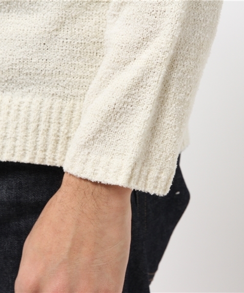 SEVENDAYS=SUNDAY（セブンデイズサンデイ）の「配色プルオーバー（ニット/セーター・メンズ・ネイビー/カーキ/オフホワイト/チャコールグレー・SMALL/LARGE/MEDIUM）」の6枚目の写真