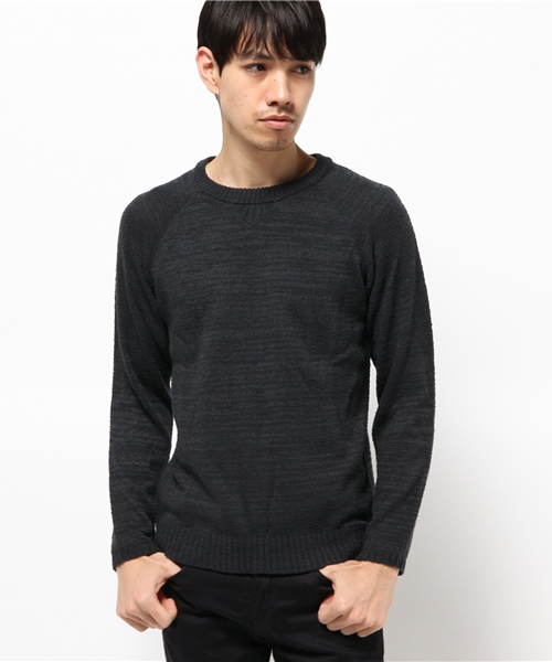 SEVENDAYS=SUNDAY（セブンデイズサンデイ）の「配色プルオーバー（ニット/セーター・メンズ・ネイビー/カーキ/オフホワイト/チャコールグレー・SMALL/LARGE/MEDIUM）」の11枚目の写真