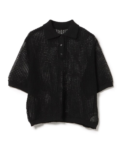 BEAMS HEART(ビームスハート)の「メッシュ ニットポロ(ポロシャツ・レディース・ホワイト系その他5/オレンジ/ブラック・FREE)」の21枚目の写真