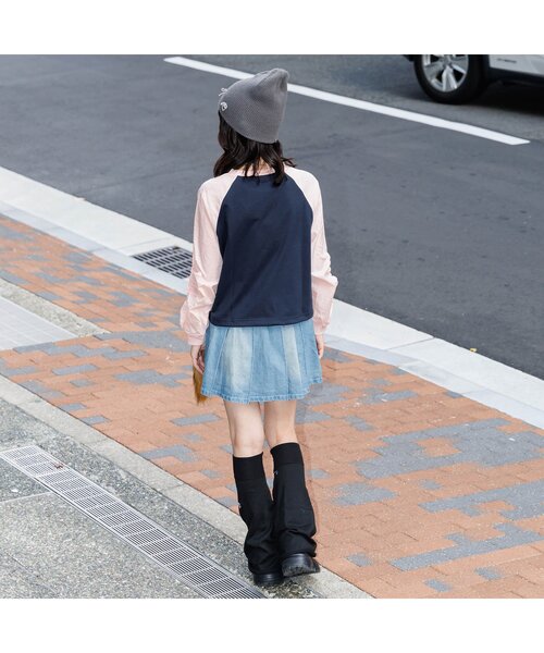 algy（アルジー）の「ギャザースリーブラグランロンT（Tシャツ/カットソー・キッズ・ミント/ピンク/ブラック・XX-SMALL/X-SMALL/MEDIUM/SMALL）」の8枚目の写真