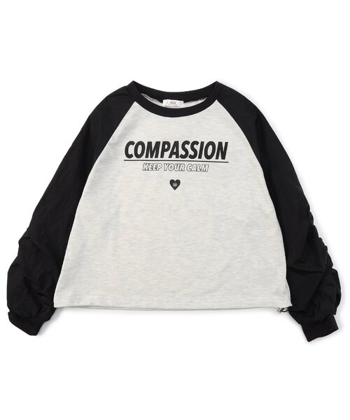 algy（アルジー）の「ギャザースリーブラグランロンT（Tシャツ/カットソー・キッズ・ミント/ピンク/ブラック・XX-SMALL/X-SMALL/MEDIUM/SMALL）」の9枚目の写真