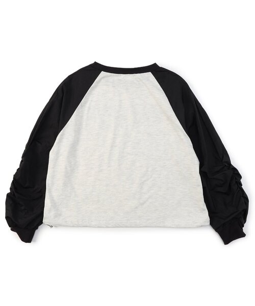 algy（アルジー）の「ギャザースリーブラグランロンT（Tシャツ/カットソー・キッズ・ミント/ピンク/ブラック・XX-SMALL/X-SMALL/MEDIUM/SMALL）」の13枚目の写真