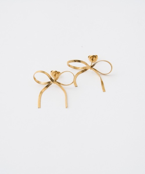 CIAOPANIC TYPY(チャオパニックティピー)の「【2025年S/S新作】lilステンレスリボンピアス(ピアス(両耳用)・レディース・シルバー/ゴールド・ONE SIZE)」の9枚目の写真