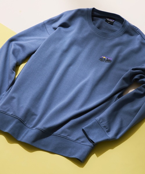 ragged mountain(ラギットマウンテン)の「【RAGGED MOUNTAIN/ラギットマウンテン】ワンポイントロゴスウェットトレーナー(スウェット・メンズ・グレイッシュブルー/カーキ/グレー/ブラック・MEDIUM/LARGE/X-LARGE)」の1枚目の写真
