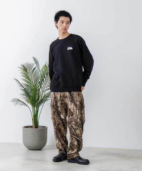 ragged mountain(ラギットマウンテン)の「【RAGGED MOUNTAIN/ラギットマウンテン】ワンポイントロゴスウェットトレーナー(スウェット・メンズ・グレイッシュブルー/カーキ/グレー/ブラック・MEDIUM/LARGE/X-LARGE)」の16枚目の写真