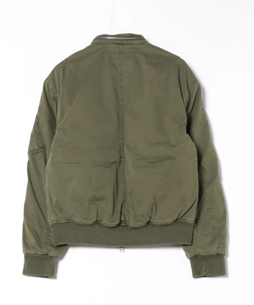 ALLSAINTS(オールセインツ)の「BANNER RELAXED FIT BOMBER JACKET | BANNER リラックス フィット ボンバー ジャケット(MA-1・メンズ・グリーン系その他・S/M/L/XS)」の2枚目の写真