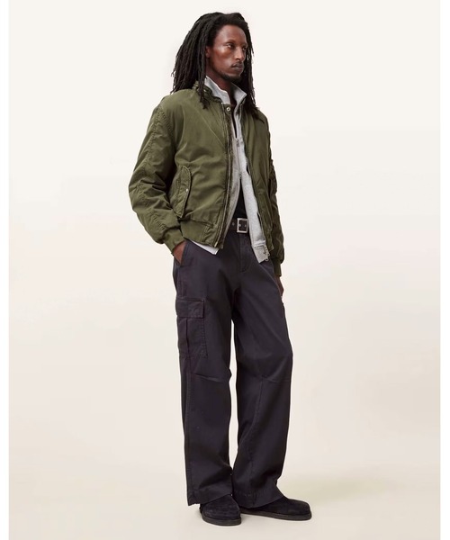 ALLSAINTS(オールセインツ)の「BANNER RELAXED FIT BOMBER JACKET | BANNER リラックス フィット ボンバー ジャケット(MA-1・メンズ・グリーン系その他・S/M/L/XS)」の5枚目の写真