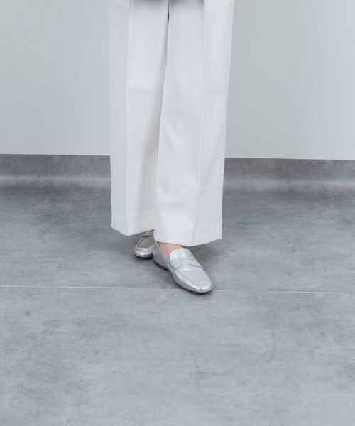 CORSO ROMA，9（コルソローマ）の「【CORSO ROMA,9/コルソローマ9】レザー　コイン ローファー（ローファー・レディース・ブラック/シルバー/ホワイト・37/39/38/36）」の13枚目の写真