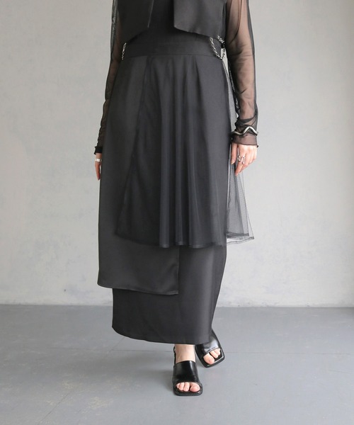 &g'aime アンジェム シアーケープワンピース &g'aime（アンジェム）の「【&g'aime】シアーケープワンピース