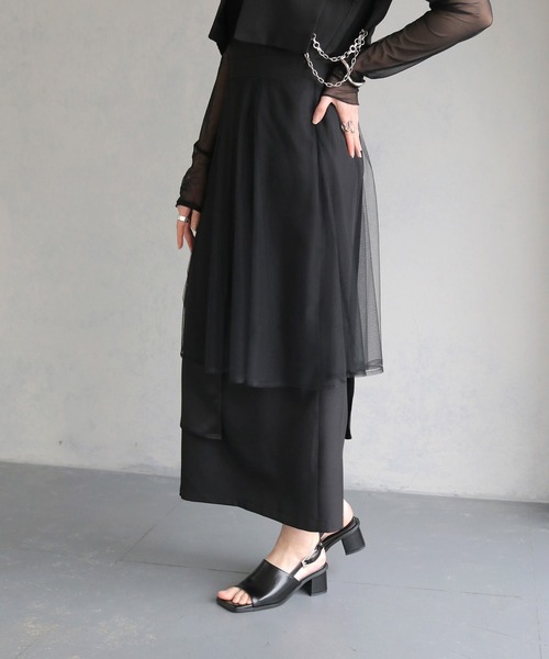 セール】【&g'aime】ケープレイヤードワンピース Cape Layered