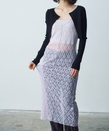 stretch lace cami dress
