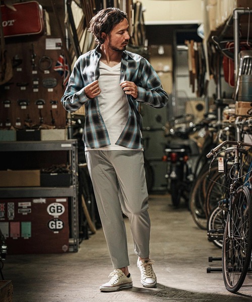 wjk reluxe(ダブルジェーケーリラックス)の「mp13268-cool stretch easy pants イージーパンツ(その他パンツ・メンズ・ネイビー/ブラック/グレー系その他・S/M/L)」の7枚目の写真