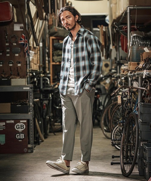 wjk reluxe(ダブルジェーケーリラックス)の「mp13268-cool stretch easy pants イージーパンツ(その他パンツ・メンズ・ネイビー/ブラック/グレー系その他・S/M/L)」の8枚目の写真