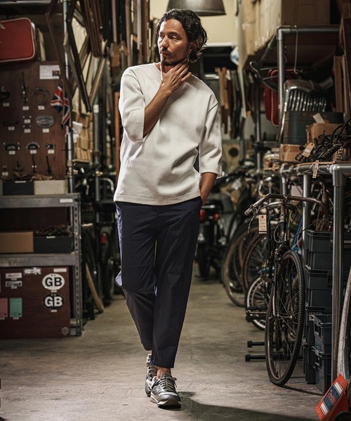 wjk reluxe(ダブルジェーケーリラックス)の「mp13268-cool stretch easy pants イージーパンツ(その他パンツ・メンズ・ネイビー/ブラック/グレー系その他・S/M/L)」の14枚目の写真