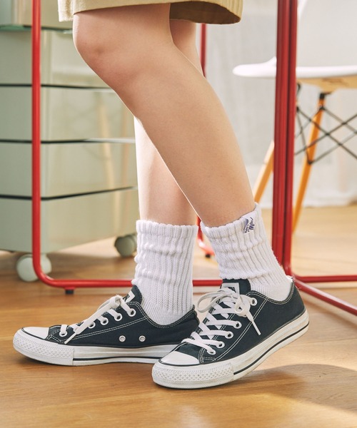 MILLER（ミラー）の「【Robert P. Miller / ロバート・ピー・ミラー】3足セット ネームワンポイント クルー丈 ソックス（ソックス/靴下・レディース・ホワイト/その他/ブラック・FREE）」の13枚目の写真