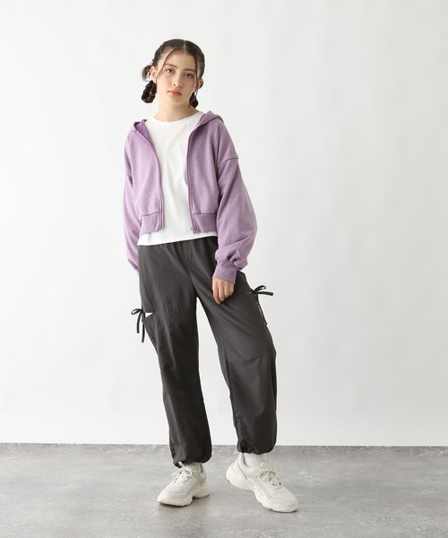 GLOBAL WORK（グローバルワーク）の「ピグメント裏毛ZIPパーカー