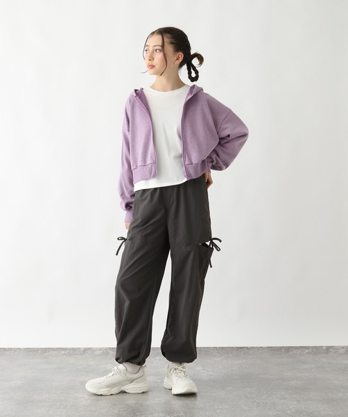 GLOBAL WORK(グローバルワーク)の「ピグメント裏毛ZIPパーカー/292267(パーカー・キッズ・パープル/グレー系8/グレー系9・140cm/130cm/160cm/150cm)」の12枚目の写真