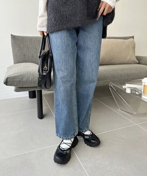 DISCOAT（ディスコート）の「レースアップバレエスニーカー（スニーカー・レディース・ブラック/シルバー・MEDIUM/LARGE）」の7枚目の写真