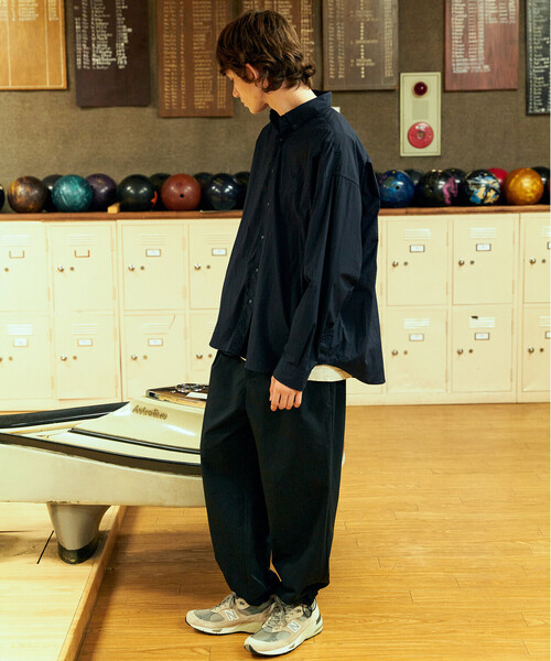 GYMPHLEX（ジムフレックス）の「Gymphlex | ポリエステルダブルクロス　イージーパンツ MEN（その他パンツ・メンズ・ブラック/チャコール・L/M）」の4枚目の写真