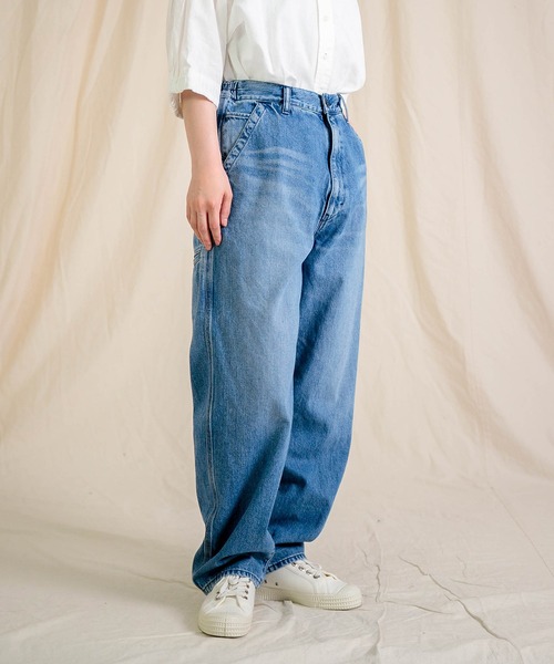 新品 Brocante ブロカント シュビルイージーパンツ デニム ジーンズ Brocante / ブロカント] 綿麻デニム シュヴィルイージーパンツ