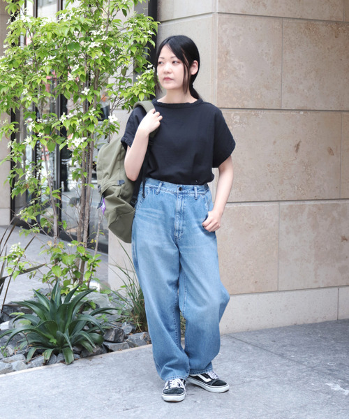 Brocante / ブロカント] リングムラデニム パントルパンツ（デニム