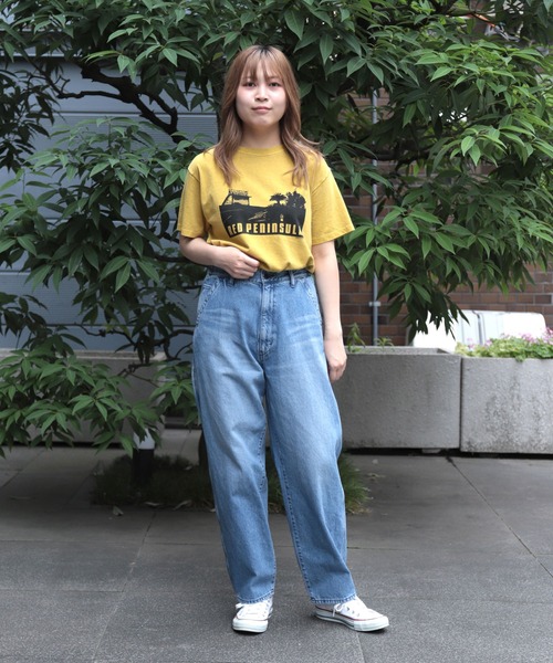 Brocante / ブロカント] リングムラデニム パントルパンツ（デニム