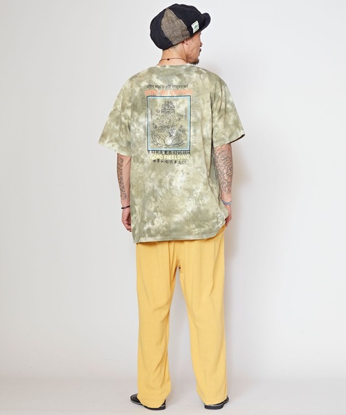 チャイハネ（チャイハネ）の「【チャイハネ】Amina×grn フマダイメンズTシャツ（Tシャツ/カットソー・メンズ・マルチ/カーキ・XL/L）」の5枚目の写真