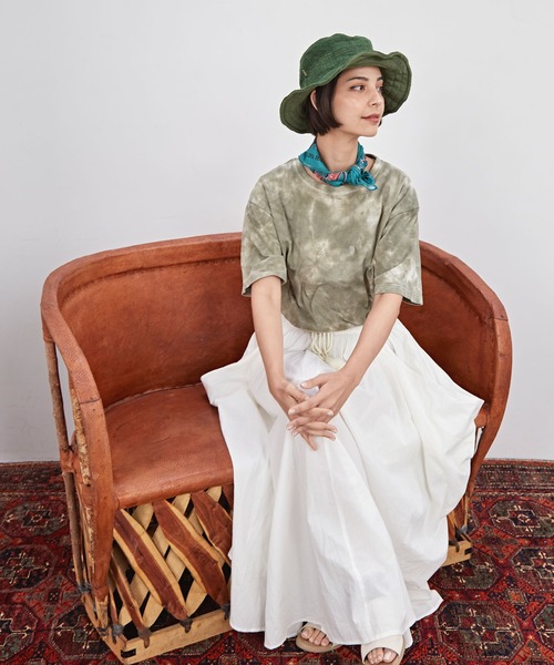 チャイハネ（チャイハネ）の「【チャイハネ】Amina×grn フマダイメンズTシャツ（Tシャツ/カットソー・メンズ・マルチ/カーキ・XL/L）」の9枚目の写真