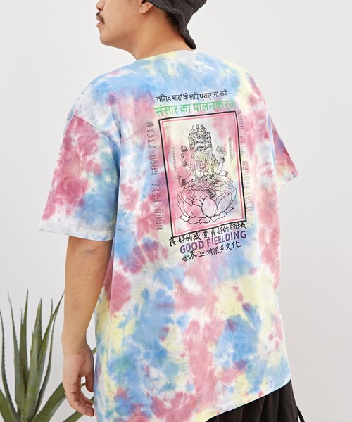 チャイハネ（チャイハネ）の「【チャイハネ】Amina×grn フマダイメンズTシャツ（Tシャツ/カットソー・メンズ・マルチ/カーキ・XL/L）」の15枚目の写真