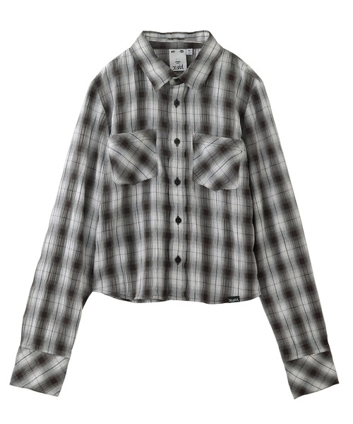 ブラウス シャツ SHIRRED PLAID SHIRT レディース SHIRRED PLAID SHIRT（シャツ/ブラウス）｜X-girl（エックス