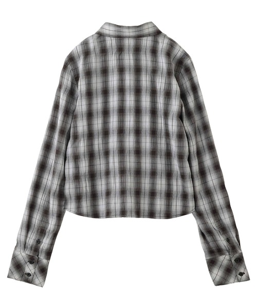 ブラウス シャツ SHIRRED PLAID SHIRT レディース SHIRRED PLAID SHIRT（シャツ/ブラウス）｜X-girl（エックス