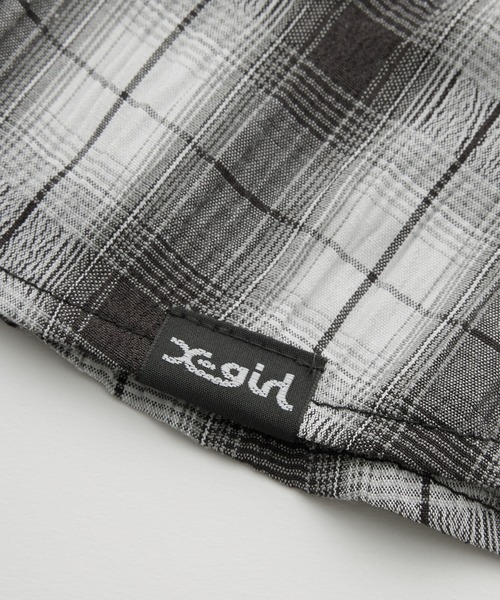 ブラウス シャツ SHIRRED PLAID SHIRT レディース SHIRRED PLAID SHIRT（シャツ/ブラウス）｜X-girl（エックス