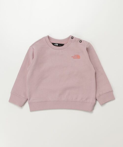 THE NORTH FACE（ザノースフェイス）の「ザ ノース フェイス THE NORTH FACE B Sweat Logo Crew_スウェットロゴクルー(ベビー)（スウェット・キッズ・オフホワイト/ブルー/ベビーピンク・80ｃｍ/90cm）」の3枚目の写真