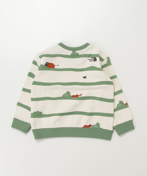 THE NORTH FACE（ザノースフェイス）の「ザ ノース フェイス THE NORTH FACE B Sweat Logo Crew_スウェットロゴクルー(ベビー)（スウェット・キッズ・オフホワイト/ブルー/ベビーピンク・80ｃｍ/90cm）」の4枚目の写真