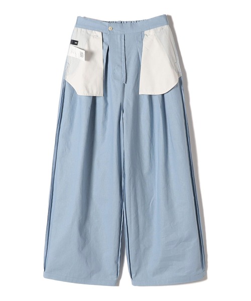 SHIPS.me(シップスミー)の「【ZOZO限定】SHIPS.me:綿麻 3タック ワイド パンツ(その他パンツ・レディース・ネイビー/カーキ/ライトブルー/ブラウン・XXL-Short/XL-Regular/XL-Short/M-Regular/M-Short/S-Regular/S-Short/XXL-Regular/L-Regular/L-Short)」の15枚目の写真